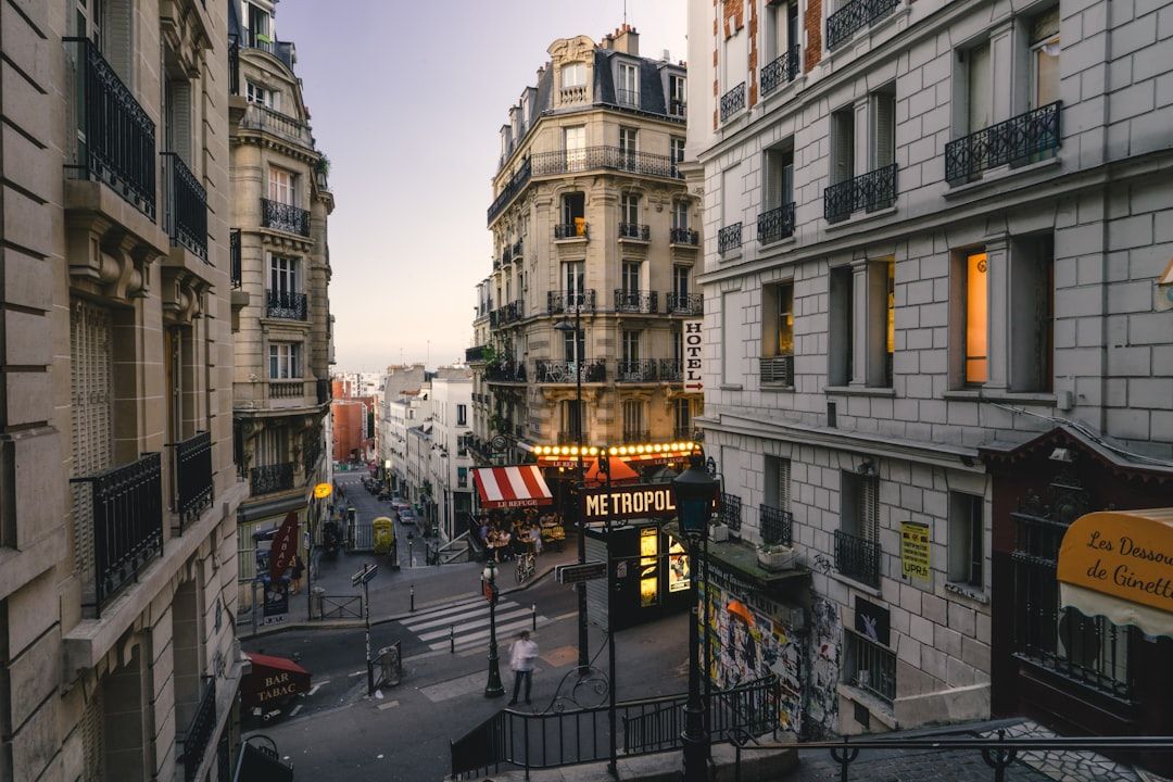 A shop-lined passage in Paris
